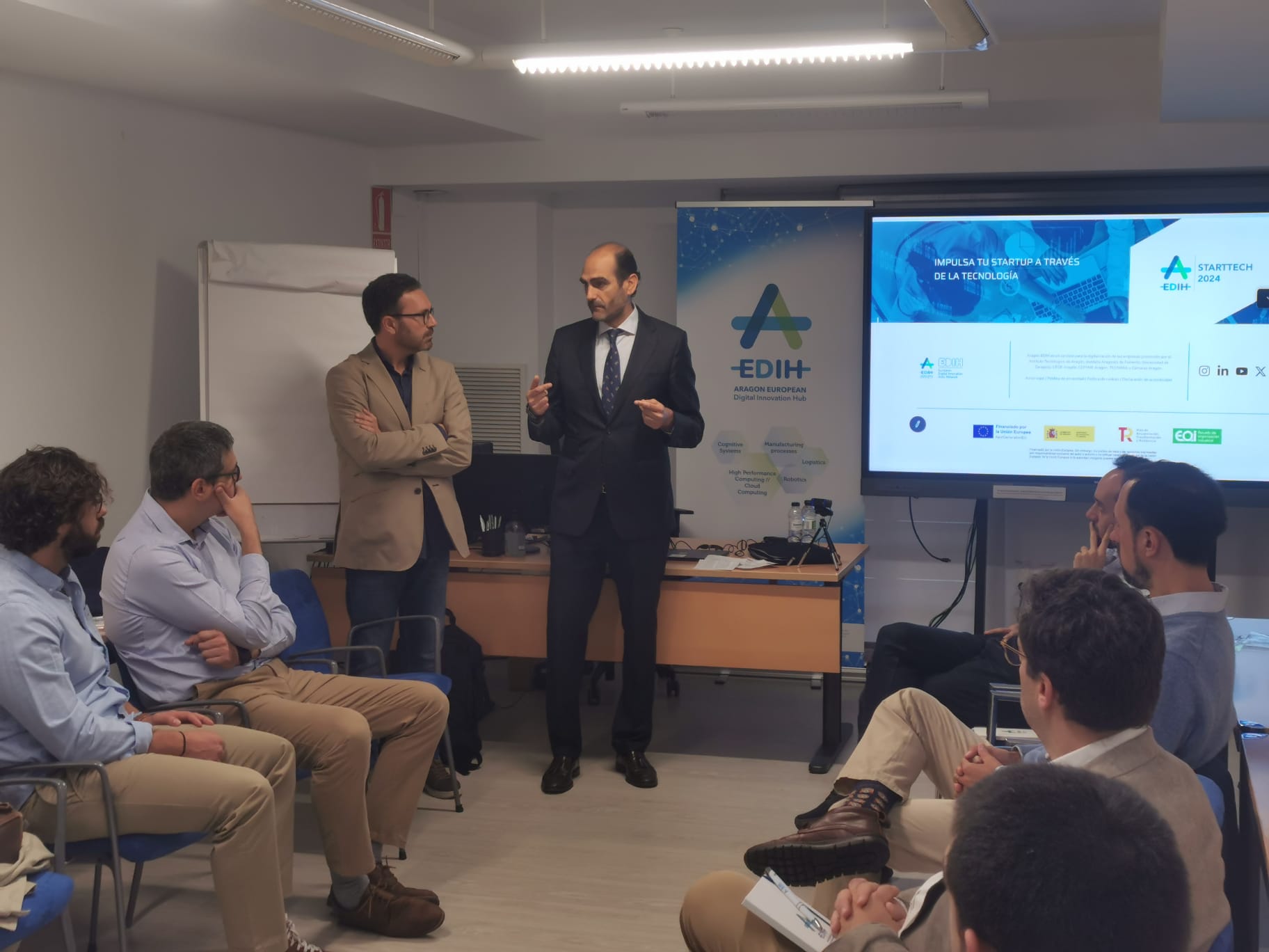 presentación starttech aragón edih en el IAF