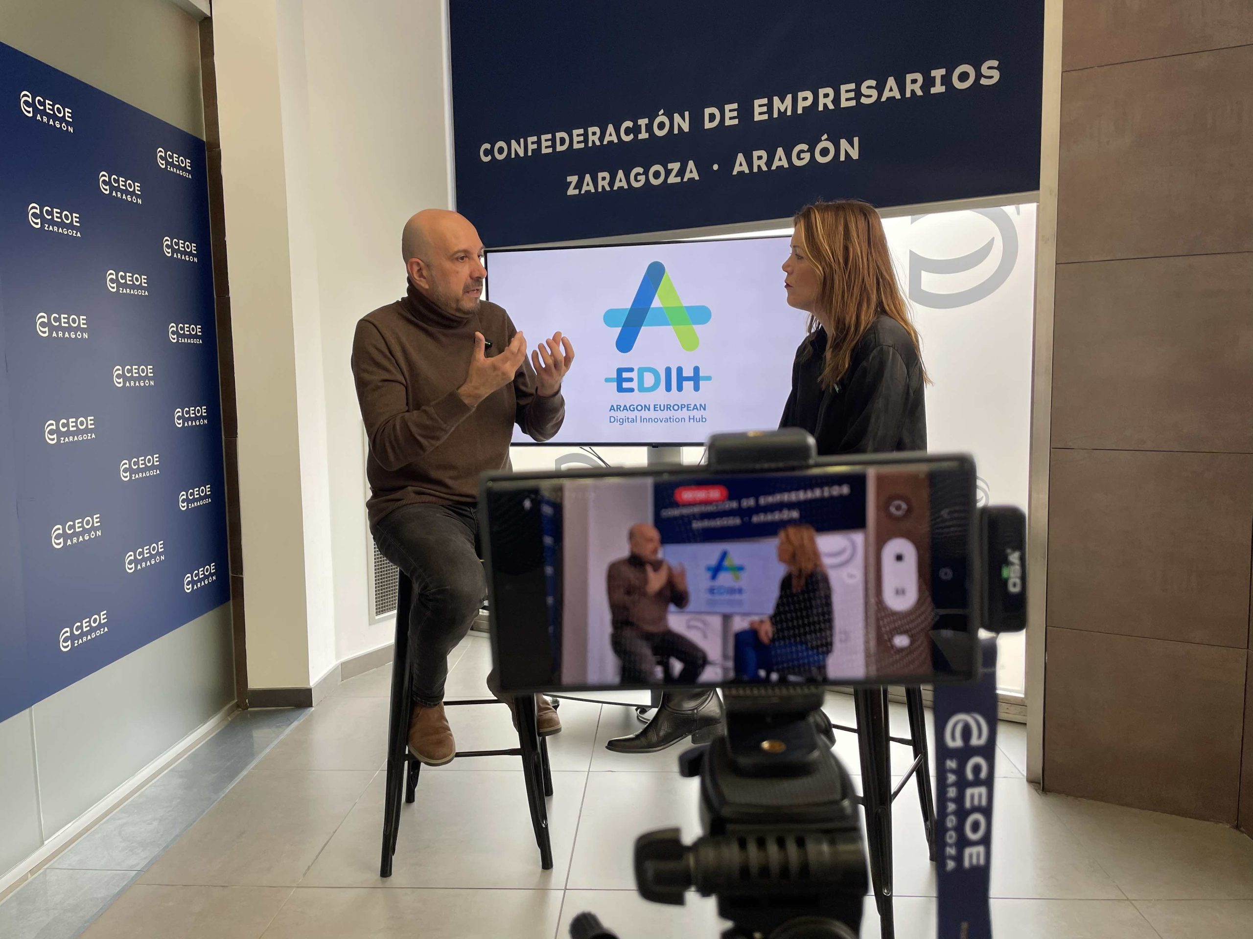 entrevista presidente de Aragón EDIH Pablo Perez Benedí en CEOE